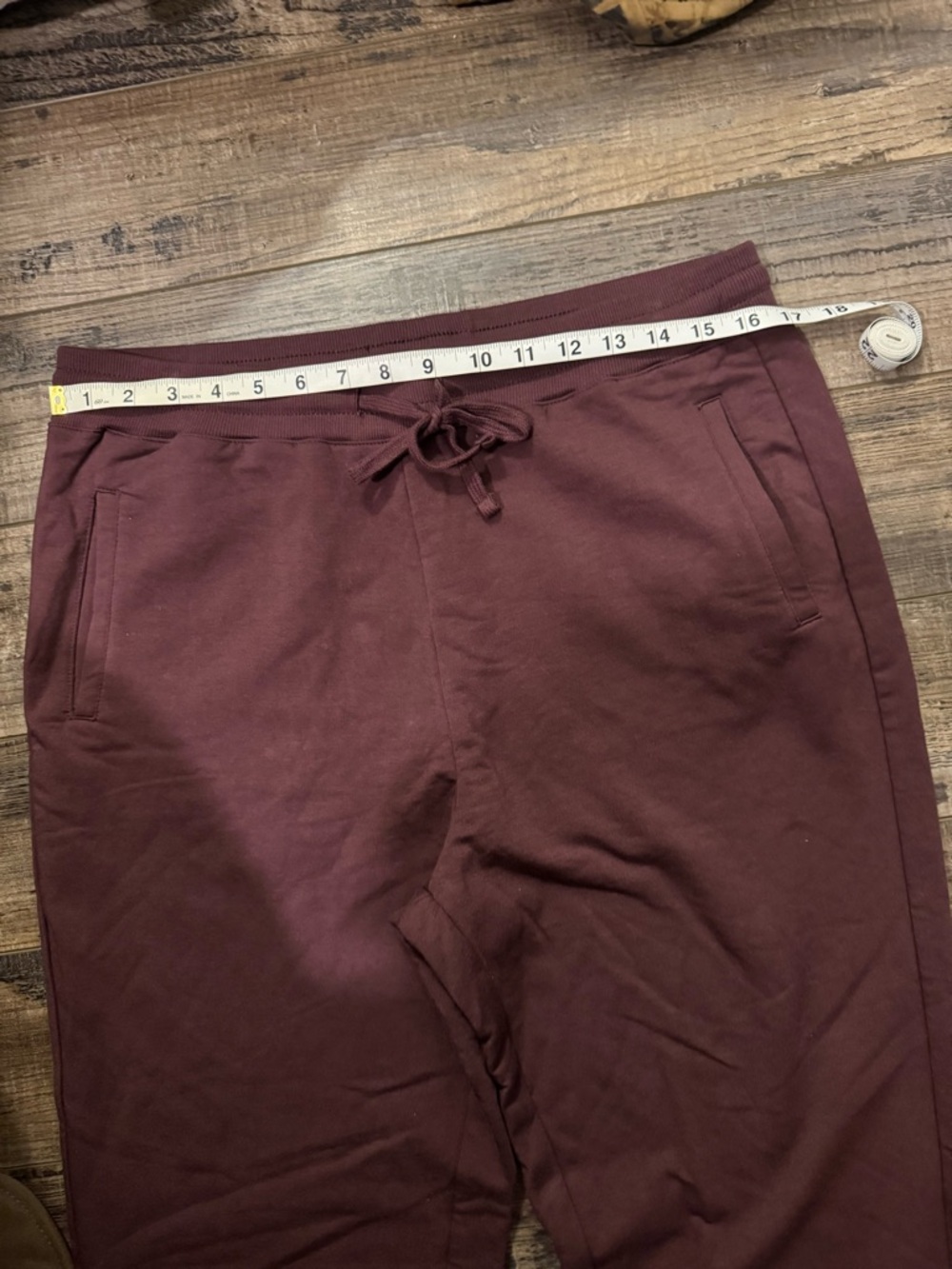 Barefoot Dreams Maroon Drawstring Joggers - Picture 3 of 5